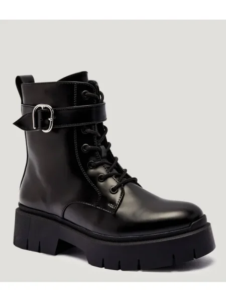 HUGO bocanci Kris cu platformă negru