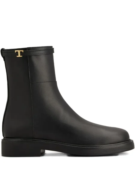 Cizme scurte Tod's din piele negru