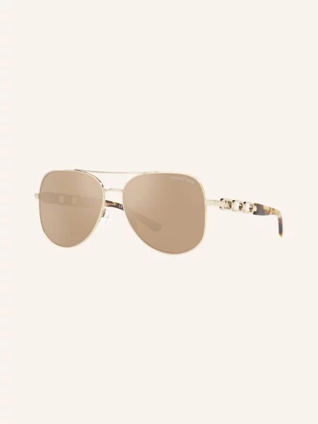 Michael Kors Sluneční Brýle zlatá/ hnědý přechod zlaté