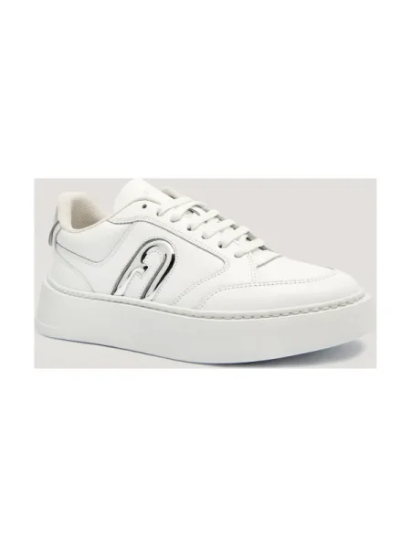 Furla Teniși din piele FURLASPORT LACE-UP alb