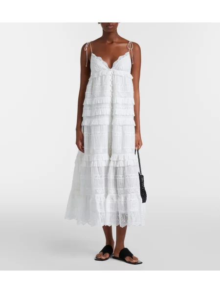 Rochie midi Zimmermann alb
