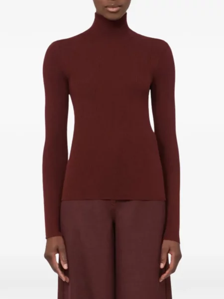 Pulover Max Mara de lână roșu