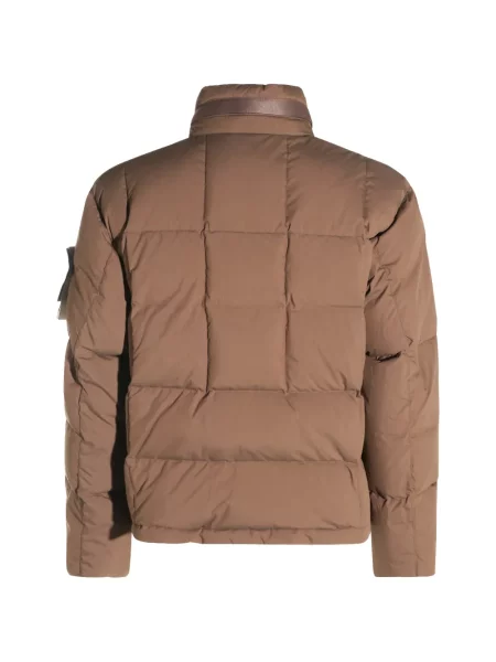 Matlasat geacă Stone Island cu strasuri maro