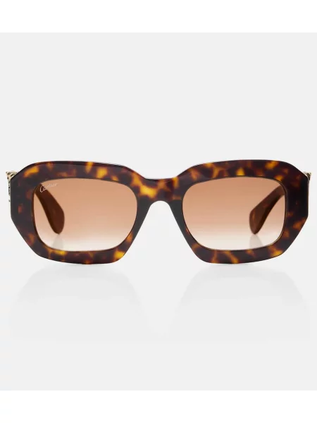 Sunčane naočale Cartier Eyewear Collection smeđa