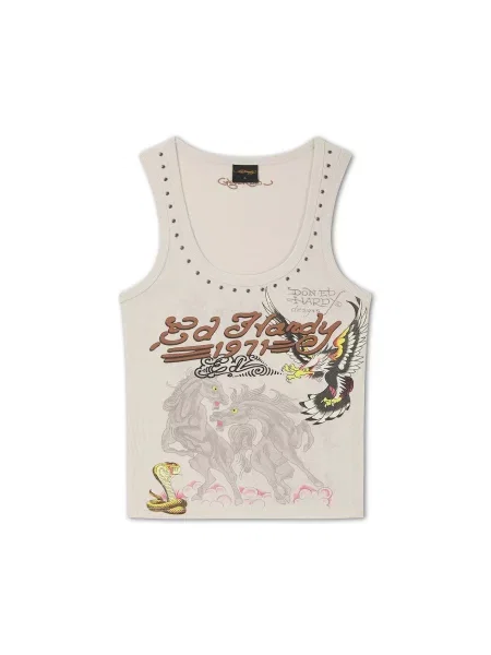 Ed Hardy Top mai multe culori / murdar alb