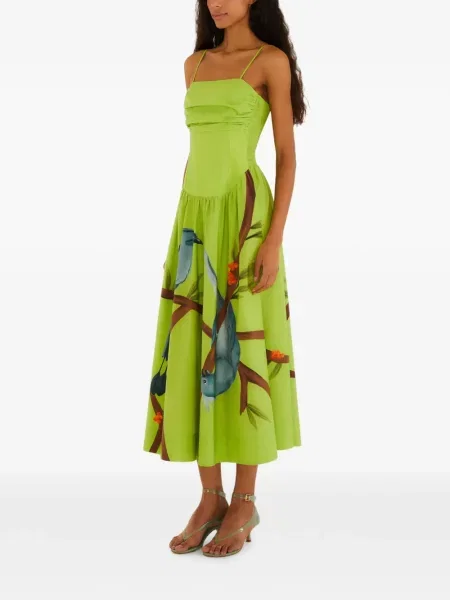 Rochie Farm Rio cu bretele verde