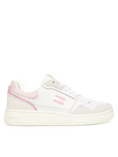 Sportcipők Tommy Jeans Tjw Retro Basket Sneaker Ekru
