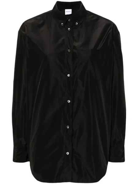 Cămașă Aspesi cu guler nasturi negru