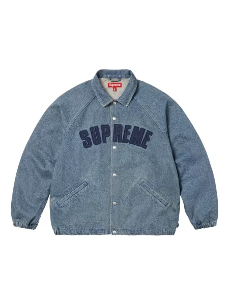 Geacă Supreme cu broderie albastru