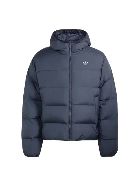 ADIDAS ORIGINALS Zimní bunda čedičová šedá bílá