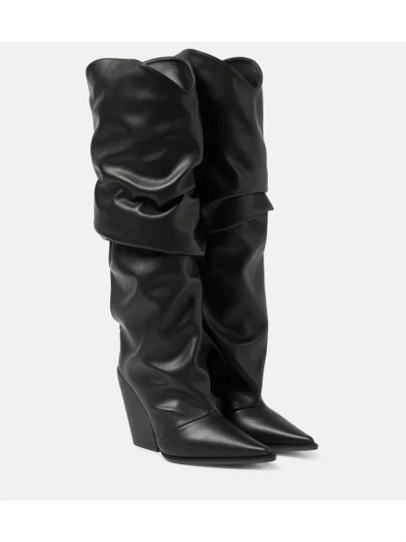 Kozaki Alexandre Vauthier skórzane czarne