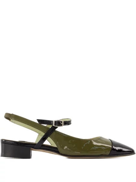 Pantofi cu toc Carel Paris din piele verde