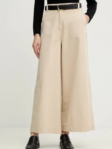 Weekend Max Mara pantaloni ARIETE lat high waist bej
