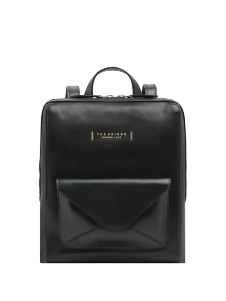 Rucsac The Bridge din piele negru
