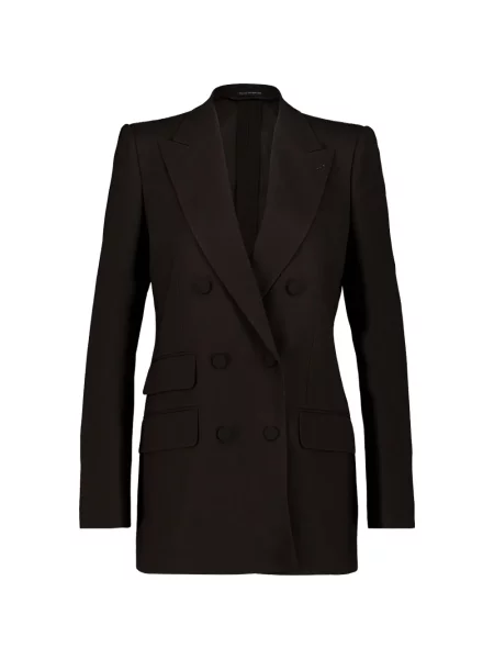 Sacou Tom Ford cu două rânduri de nasturi maro