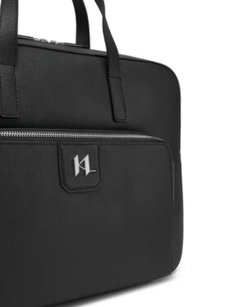 Torba za prenosnik Karl Lagerfeld K/Monogram črna