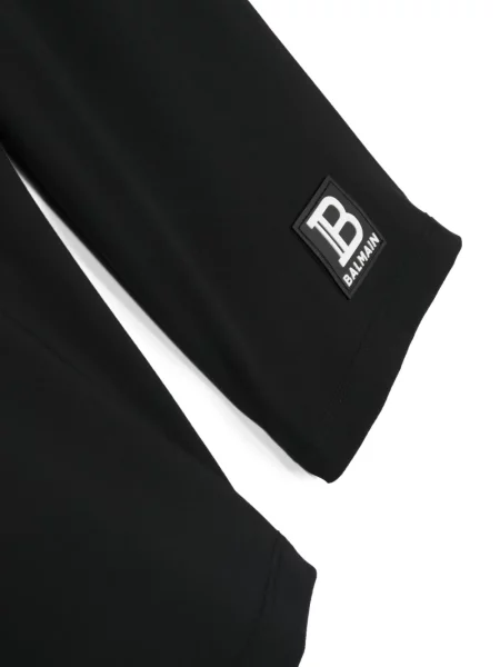 Legginsy dziecięce Balmain czarne