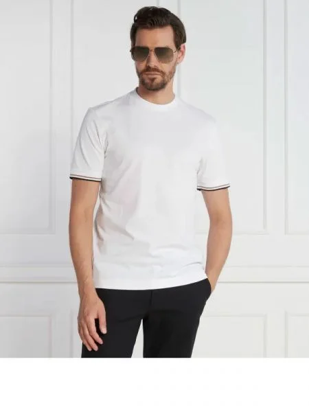 BOSS BLACK Tricou Thompson 04 alb