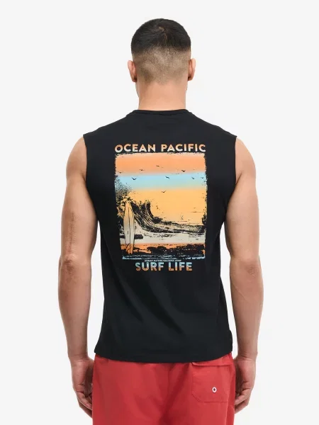 Majica Ocean Pacific brez rokavov črna