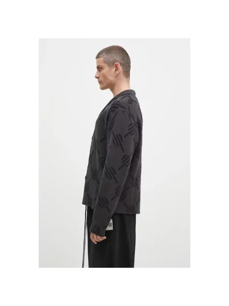 Daily Paper kardigan Kirabo Monogram Knit Cardigan czarny