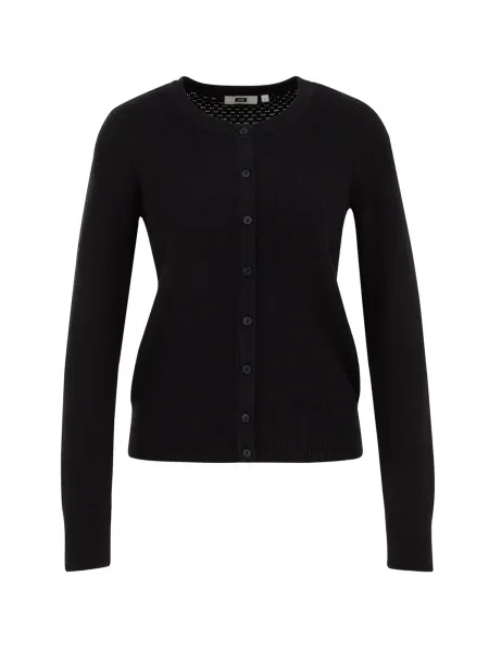 WE Fashion Geacă tricotată negru