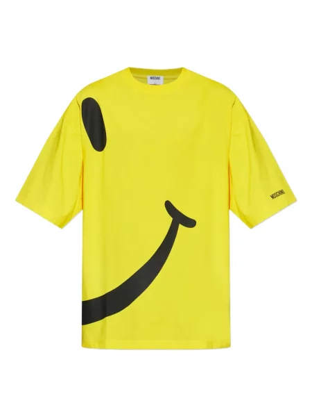 Tricou Moschino cu imagine galben