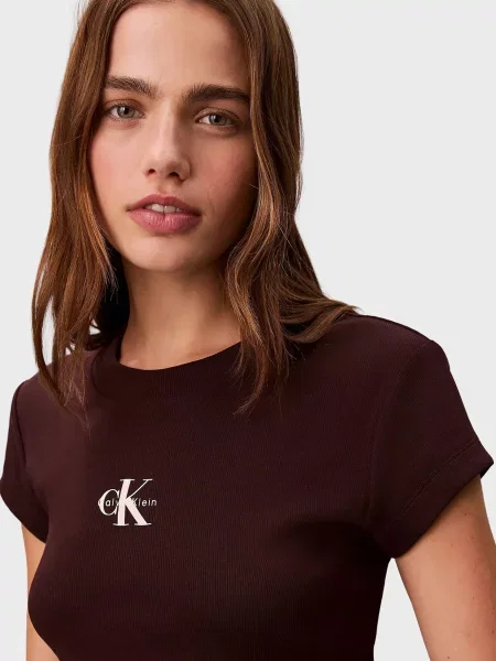 Топ Calvin Klein Jeans коричневый