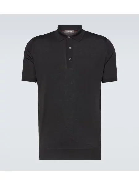 Polo Loro Piana de lână negru