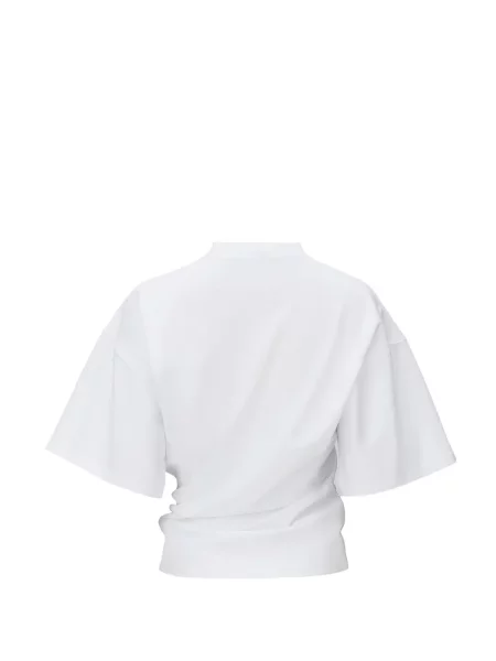 Tricou Seen Users asimetric alb
