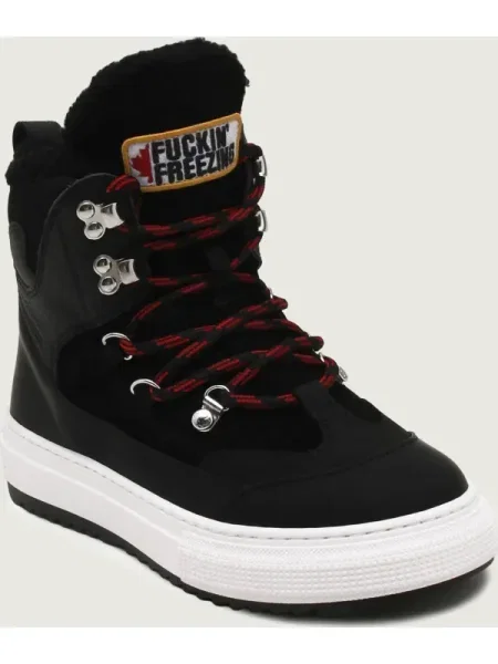 Bocanci | shearlig | piele întoarsă negru