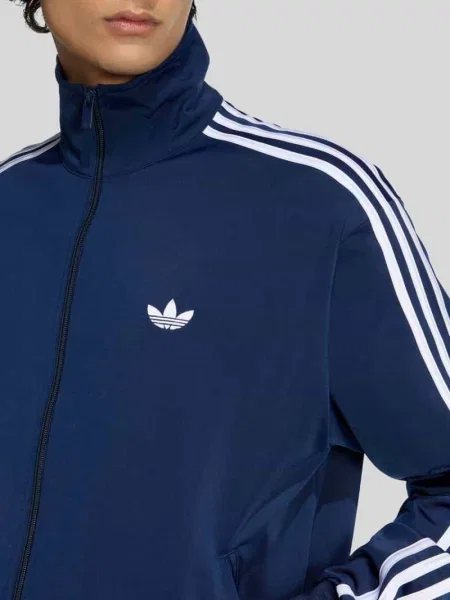 Bluza rozpinana o kroju regular fit z zamkiem błyskawicznym Adidas Originals granatowa