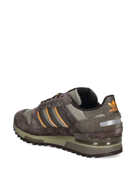 Prugaste bermuda kratke hlače Adidas s vezicama s čipkom smeđa