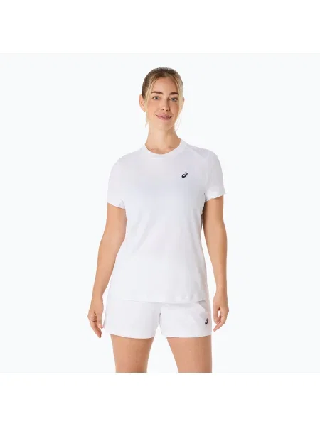 Női tenisz póló ASICS Court Top W briliáns fehér. Méret: L fehér