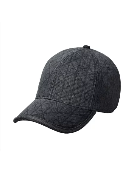Calvin Klein Șapcă Denim Emblem Burnout Gri negru