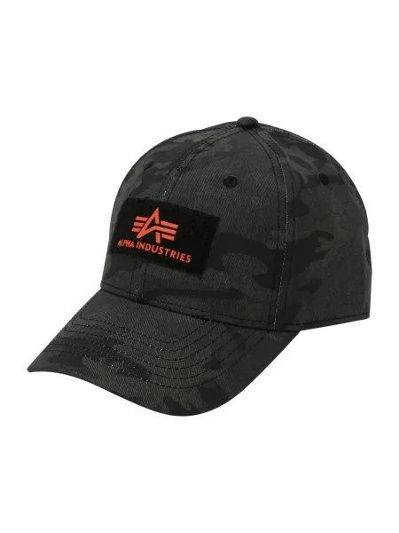 ALPHA INDUSTRIES Șapcă Vlc gri închis / oliv / portocaliu închis negru
