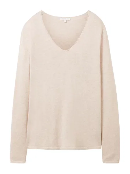 TOM TAILOR Pulover amestecat bej