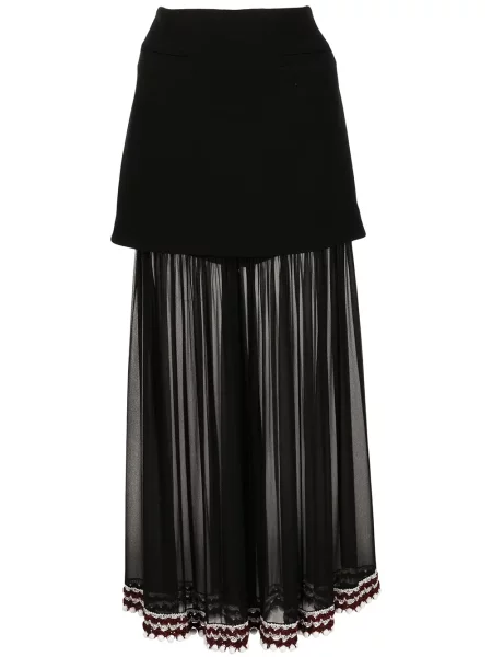 Fustă Proenza Schouler din șifon negru