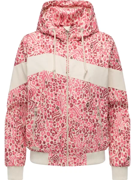 Ragwear Geacă funcțională Oggie magenta / roz zmeură alb