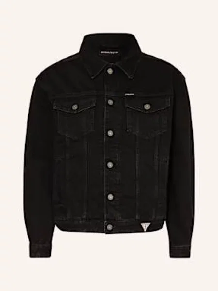 Guess Jeans Kurtka Jeansowa schwarz czarna