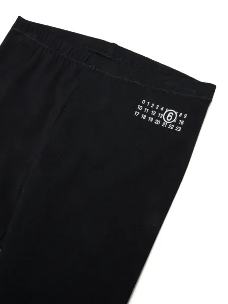 Legginsy dziecięce Mm6 Maison Margiela czarne