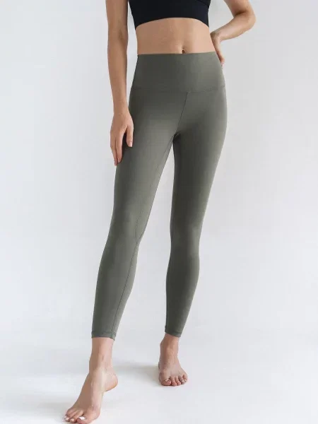 Legginsy do jogi Moonholi Yoggings long z długimi nogawkami zielone