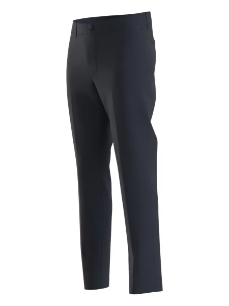Pantaloni Boss cu autograf albastru