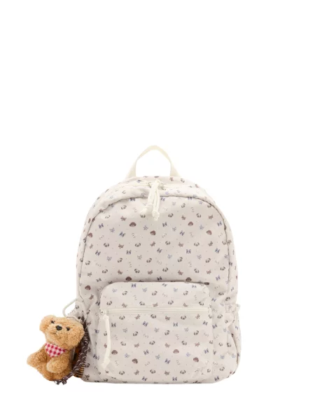 MANGO KIDS Rucsac PETCLUB crem / safir / porumbel / maro albastru