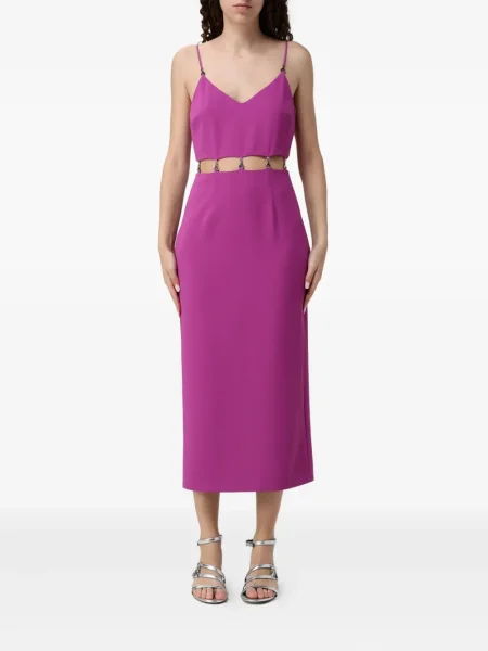 Rochie midi Patrizia Pepe până la genunchi de costum violet