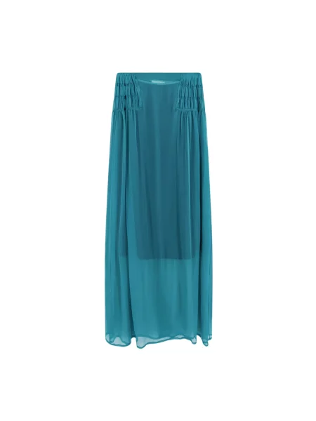 Spódnica maxi Dries Van Noten niebieska