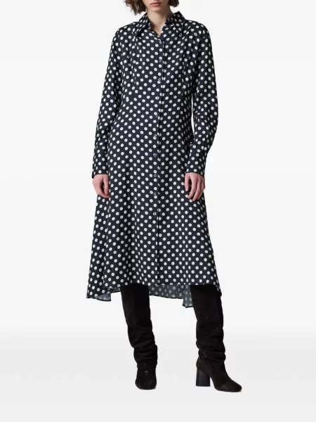 Rochie tip cămașă Paul Smith cu buline negru