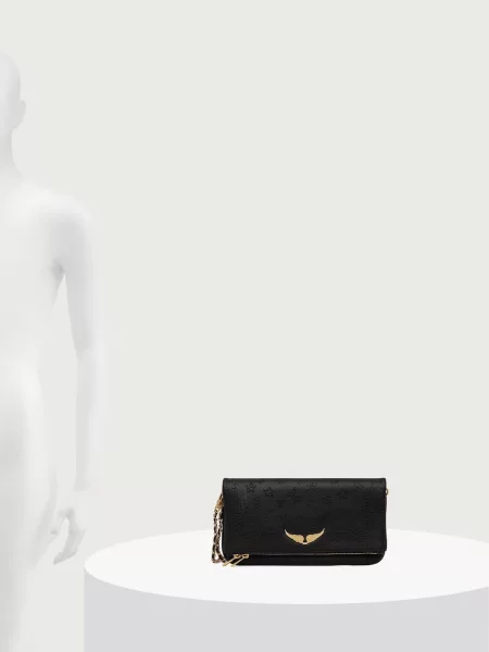 Zadig&Voltaire чанта crossbody дамска от кожа черно