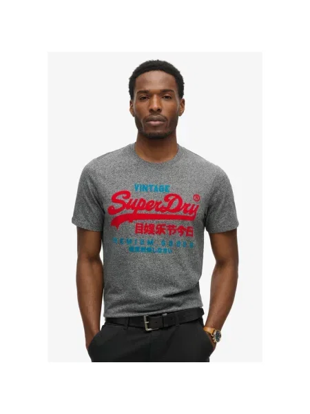 Koszulka Superdry z logo czarna