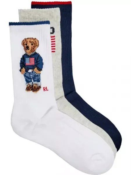POLO RALPH LAUREN Șosete alb
