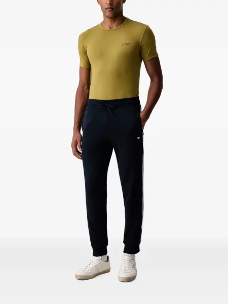 Cămașă Emporio Armani cu imagine verde